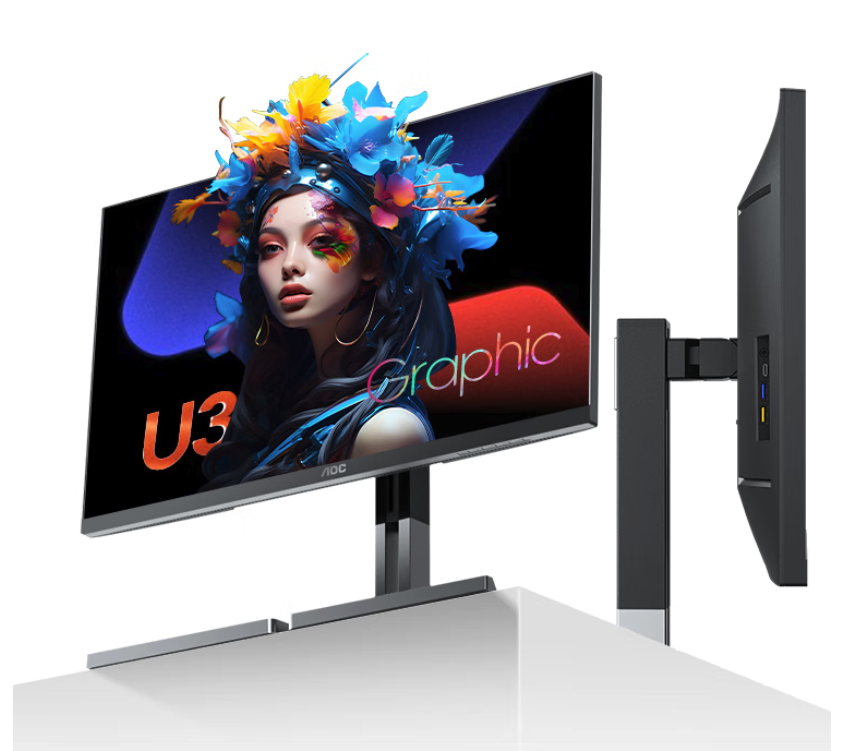 AOC K27U3D显示器京东首销，27英寸5K屏国补后5919.41元起